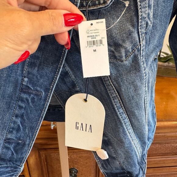 GAP x Cult Gaia Collab Denim Jacket Large Rare Sold Out NWT - Picture 6 of 9